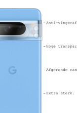 BASEY. Screenprotector Geschikt voor Google Pixel 8 Pro Camera Screenprotector Tempered Glass Beschermglas Camera - Screenprotector Geschikt voor Google Pixel 8 Pro Camera Screen Protector - 2 Stuks