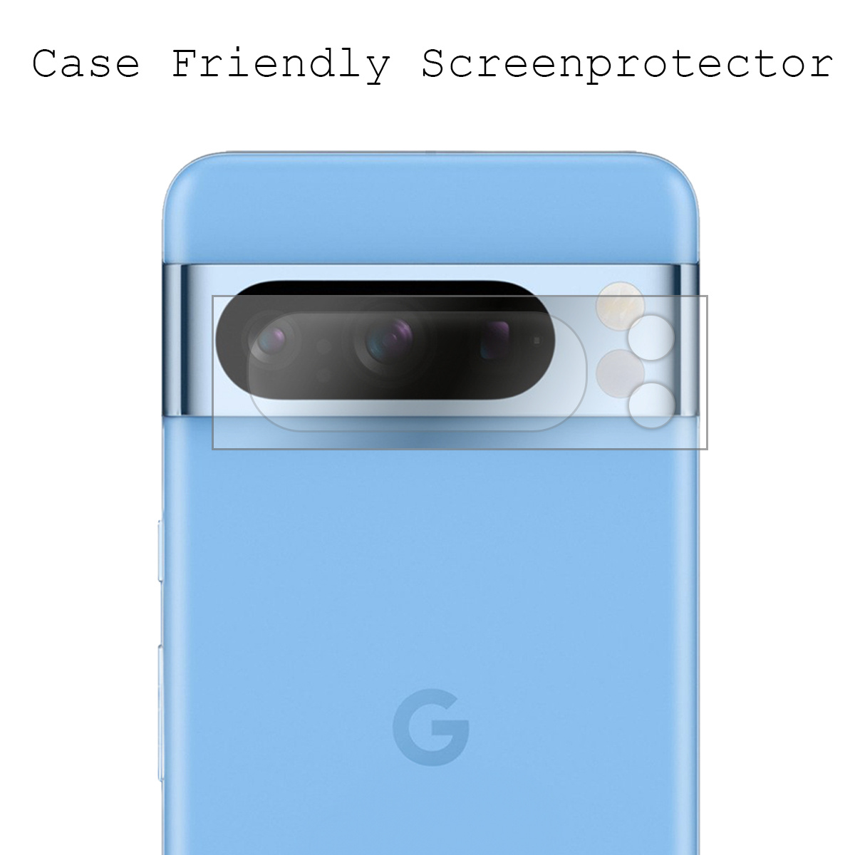 BASEY. Screenprotector Geschikt voor Google Pixel 8 Pro Camera Screenprotector Tempered Glass Beschermglas Camera - Screenprotector Geschikt voor Google Pixel 8 Pro Camera Screen Protector - 3 Stuks
