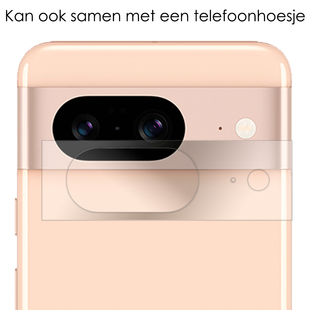 NoXx Screenprotector Geschikt voor Google Pixel 8 Camera Screenprotector Gehard Glas - Screenprotector Geschikt voor Google Pixel 8 Screenprotector Camera Tempered Glass - 3x