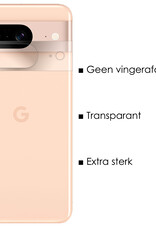NoXx Screenprotector Geschikt voor Google Pixel 8 Camera Screenprotector Gehard Glas - Screenprotector Geschikt voor Google Pixel 8 Screenprotector Camera Tempered Glass - 3x