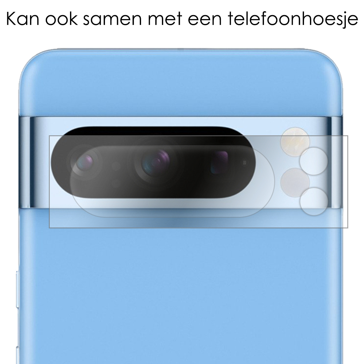 NoXx Screenprotector Geschikt voor Google Pixel 8 Pro Camera Screenprotector Gehard Glas - Screenprotector Geschikt voor Google Pixel 8 Pro Screenprotector Camera Tempered Glass - 2x