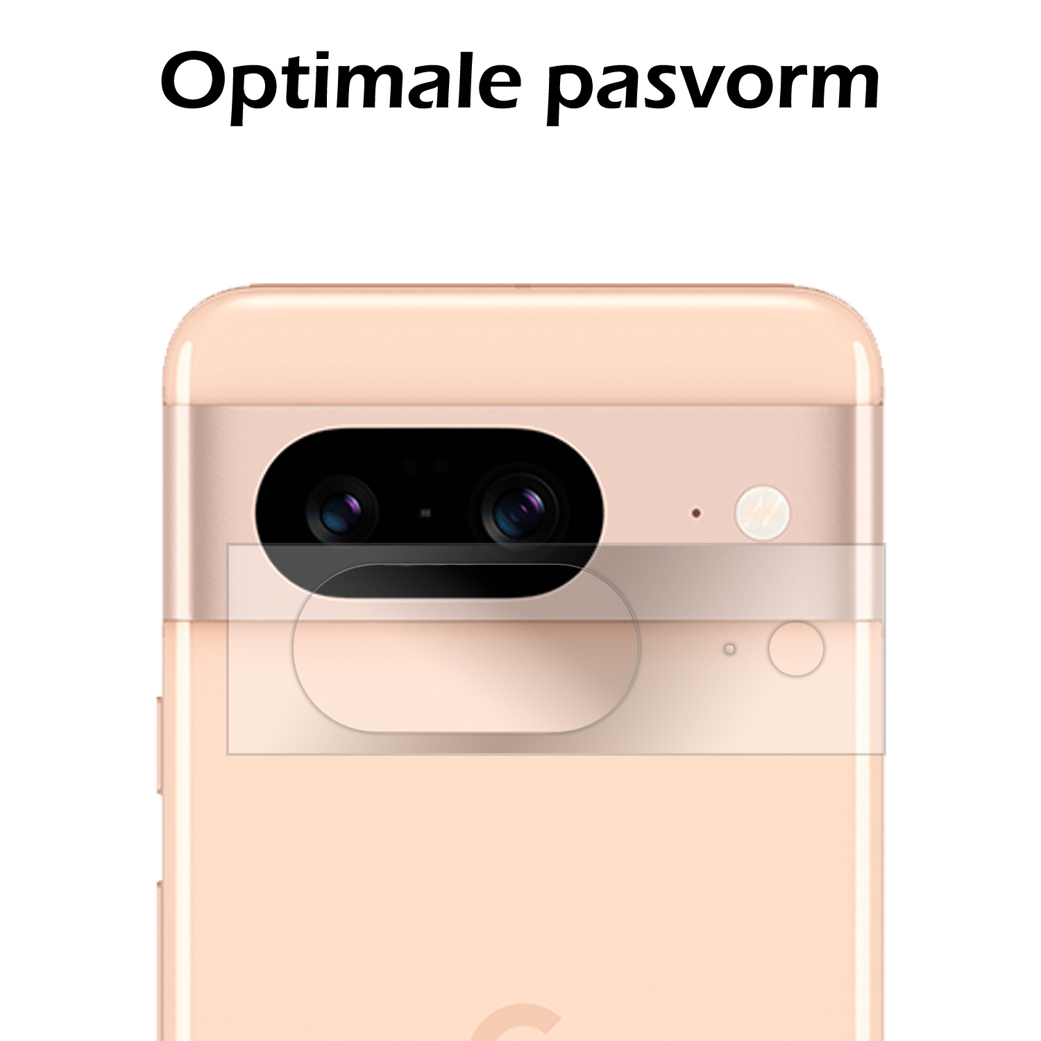 Nomfy Screenprotector Geschikt voor Google Pixel 8 Camera Screen Protector Beschermglas - Screenprotector Geschikt voor Google Pixel 8 Camera Screenprotector Tempered Glass