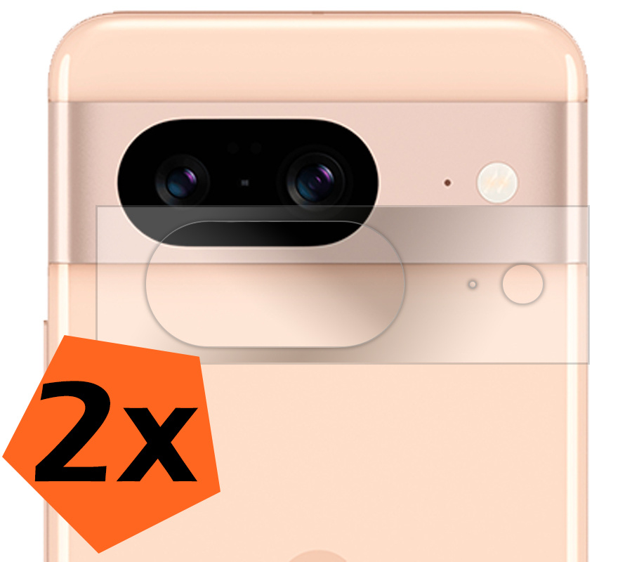 Nomfy Screenprotector Geschikt voor Google Pixel 8 Camera Screen Protector Beschermglas - Screenprotector Geschikt voor Google Pixel 8 Camera Screenprotector Tempered Glass - 2 PACK