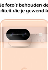 Nomfy Screenprotector Geschikt voor Google Pixel 8 Camera Screen Protector Beschermglas - Screenprotector Geschikt voor Google Pixel 8 Camera Screenprotector Tempered Glass - 2 PACK