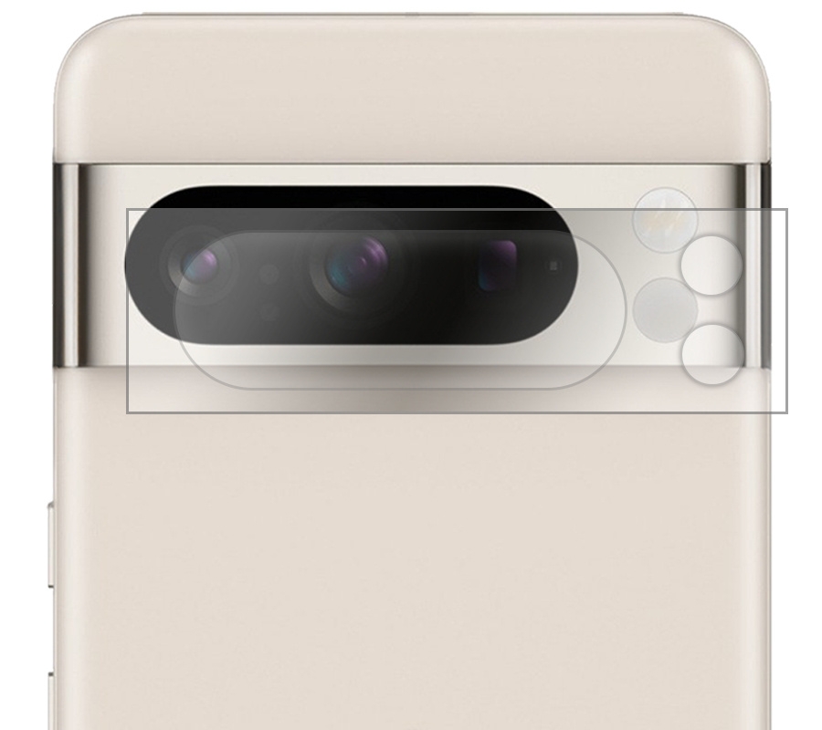 Nomfy Screenprotector Geschikt voor Google Pixel 8 Pro Camera Screen Protector Beschermglas - Screenprotector Geschikt voor Google Pixel 8 Pro Camera Screenprotector Tempered Glass