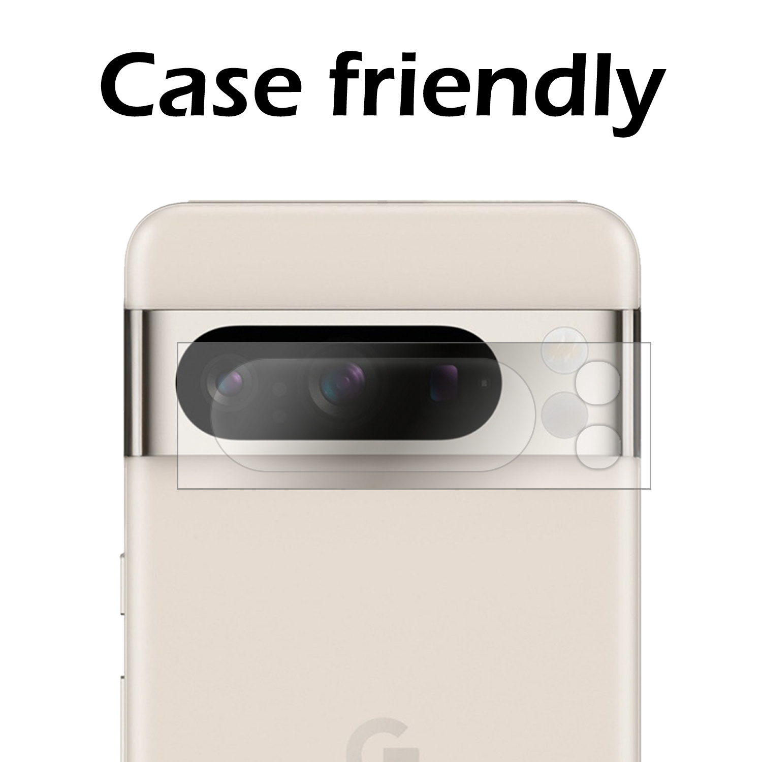 Nomfy Screenprotector Geschikt voor Google Pixel 8 Pro Camera Screen Protector Beschermglas - Screenprotector Geschikt voor Google Pixel 8 Pro Camera Screenprotector Tempered Glass - 3 PACK