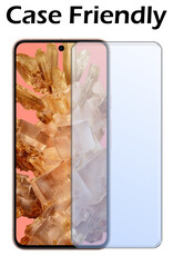 Nomfy Hoesje Geschikt voor Google Pixel 8 Hoesje Siliconen Cover Case Met 2x Screenprotector - Hoes Geschikt voor Google Pixel 8 Hoes Back Case - Zwart