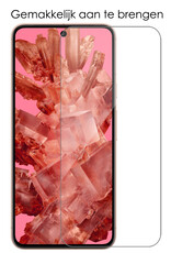 NoXx Hoes Geschikt voor Google Pixel 8 Hoesje Cover Siliconen Back Case Hoes Met 2x Screenprotector - Zwart