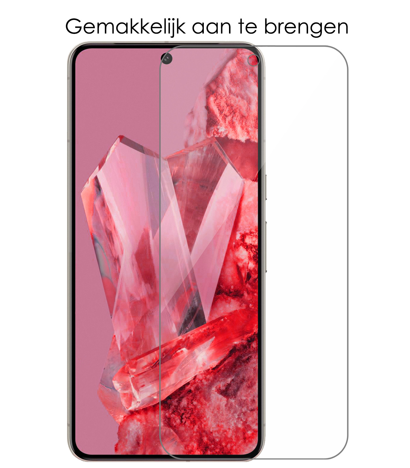 NoXx Hoes Geschikt voor Google Pixel 8 Pro Hoesje Cover Siliconen Back Case Hoes Met Screenprotector - Zwart