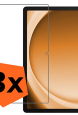 Nomfy Screenprotector Geschikt voor Samsung Galaxy Tab A9 Plus Screenprotector Bescherm Glas - Screen Protector Geschikt voor Samsung Tab A9 Plus Screenprotector Tempered Glass - 3 PACK