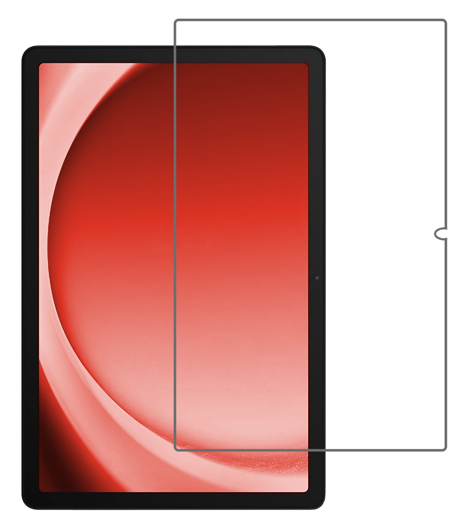 NoXx Screenprotector Geschikt voor Samsung Galaxy Tab A9 Screenprotector Bescherm Glas Screen Protector