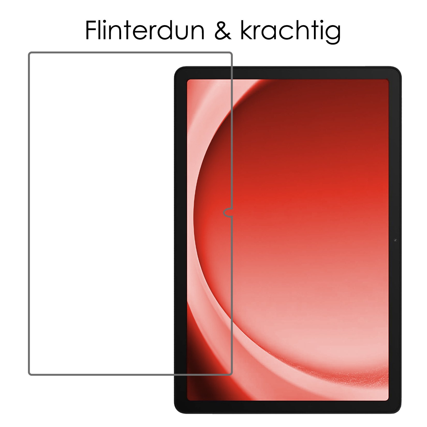 NoXx Screenprotector Geschikt voor Samsung Galaxy Tab A9 Screenprotector Bescherm Glas Screen Protector
