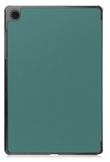 BASEY. Hoesje Geschikt voor Samsung Galaxy Tab A9 Hoes Case Tablet Hoesje Tri-fold - Hoes Geschikt voor Samsung Tab A9 Hoesje Hard Cover Bookcase Hoes - Donkergroen