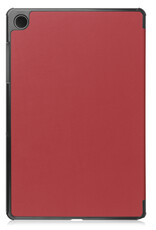BASEY. Hoesje Geschikt voor Samsung Galaxy Tab A9 Hoes Case Tablet Hoesje Tri-fold - Hoes Geschikt voor Samsung Tab A9 Hoesje Hard Cover Bookcase Hoes - Donkerrood