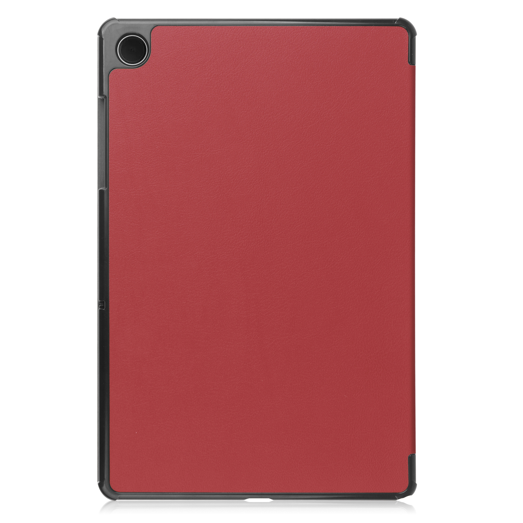 BASEY. Hoesje Geschikt voor Samsung Galaxy Tab A9 Hoes Case Tablet Hoesje Tri-fold - Hoes Geschikt voor Samsung Tab A9 Hoesje Hard Cover Bookcase Hoes - Donkerrood
