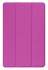 BASEY. Hoesje Geschikt voor Samsung Galaxy Tab A9 Hoes Case Tablet Hoesje Tri-fold - Hoes Geschikt voor Samsung Tab A9 Hoesje Hard Cover Bookcase Hoes - Paars
