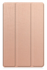 BASEY. Hoesje Geschikt voor Samsung Galaxy Tab A9 Hoes Case Tablet Hoesje Tri-fold - Hoes Geschikt voor Samsung Tab A9 Hoesje Hard Cover Bookcase Hoes - Rosé goud