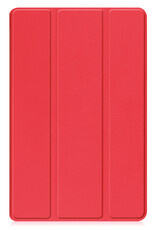 BASEY. Hoesje Geschikt voor Samsung Galaxy Tab A9 Hoes Case Tablet Hoesje Tri-fold - Hoes Geschikt voor Samsung Tab A9 Hoesje Hard Cover Bookcase Hoes - Rood