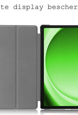 BASEY. Hoesje Geschikt voor Samsung Galaxy Tab A9 Hoes Case Tablet Hoesje Tri-fold - Hoes Geschikt voor Samsung Tab A9 Hoesje Hard Cover Bookcase Hoes - Sterrenhemel
