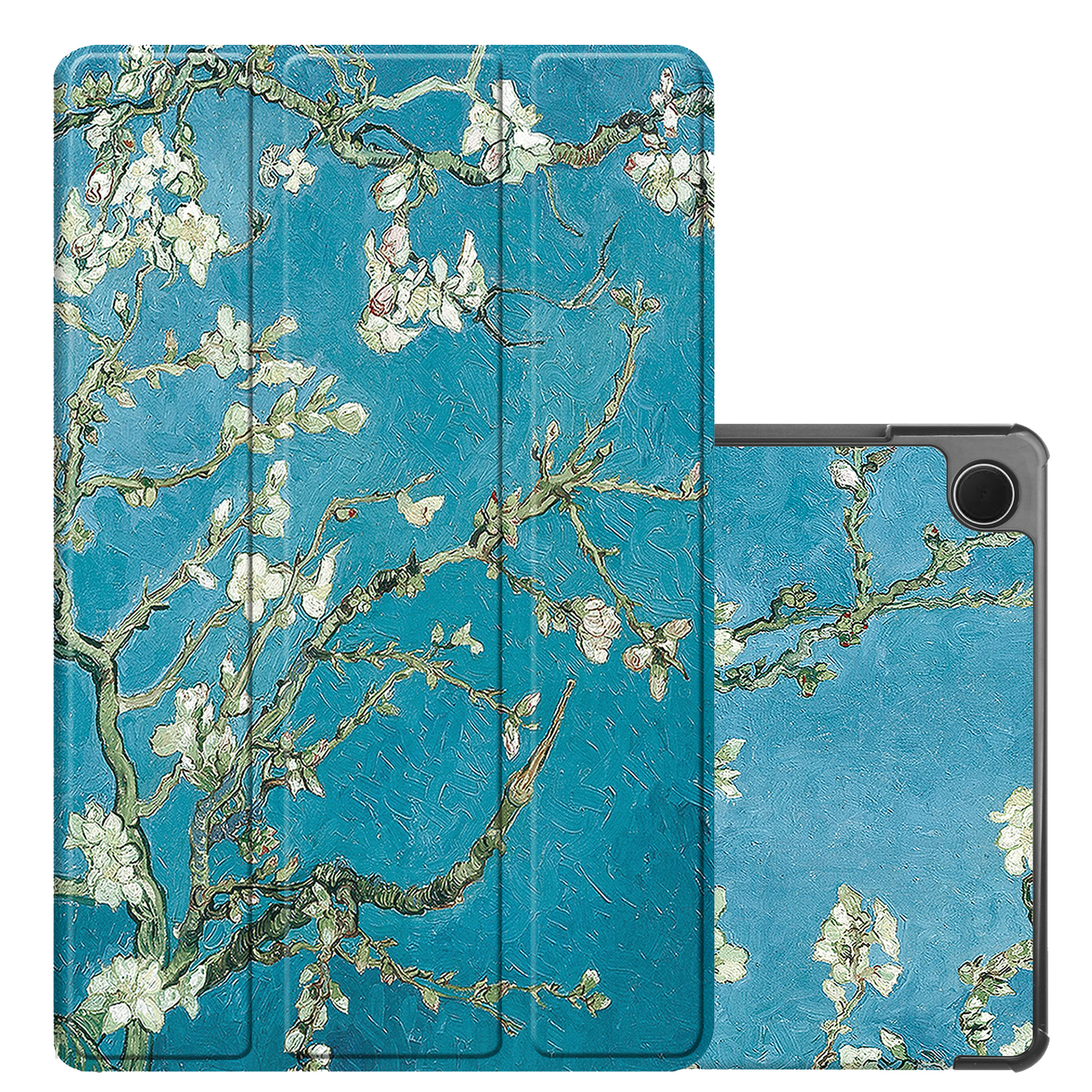 NoXx Hoesje Geschikt voor Samsung Galaxy Tab A9 Hoesje Case Hard Cover Hoes Book Case - Bloesem