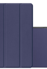 NoXx Hoesje Geschikt voor Samsung Galaxy Tab A9 Hoesje Case Hard Cover Hoes Book Case - Donkerblauw