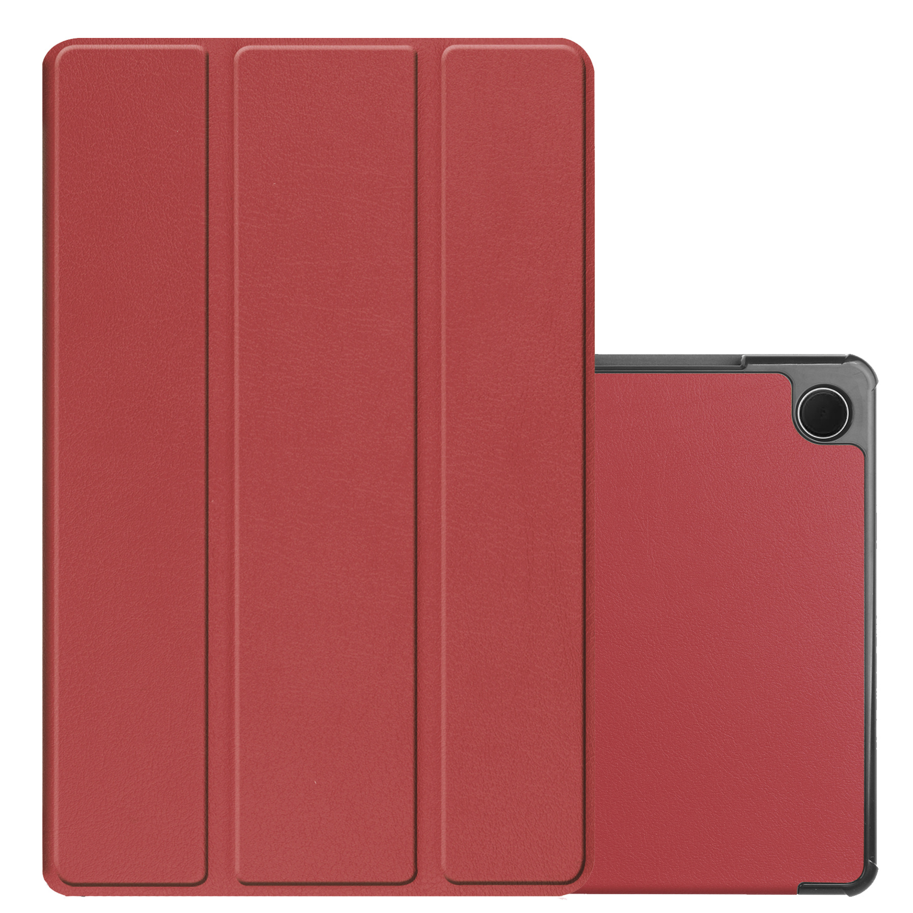 NoXx Hoesje Geschikt voor Samsung Galaxy Tab A9 Hoesje Case Hard Cover Hoes Book Case - Donkerrood