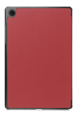 NoXx Hoesje Geschikt voor Samsung Galaxy Tab A9 Hoesje Case Hard Cover Hoes Book Case - Donkerrood