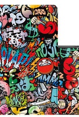 NoXx Hoesje Geschikt voor Samsung Galaxy Tab A9 Hoesje Case Hard Cover Hoes Book Case - Graffity