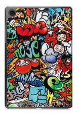 NoXx Hoesje Geschikt voor Samsung Galaxy Tab A9 Hoesje Case Hard Cover Hoes Book Case - Graffity