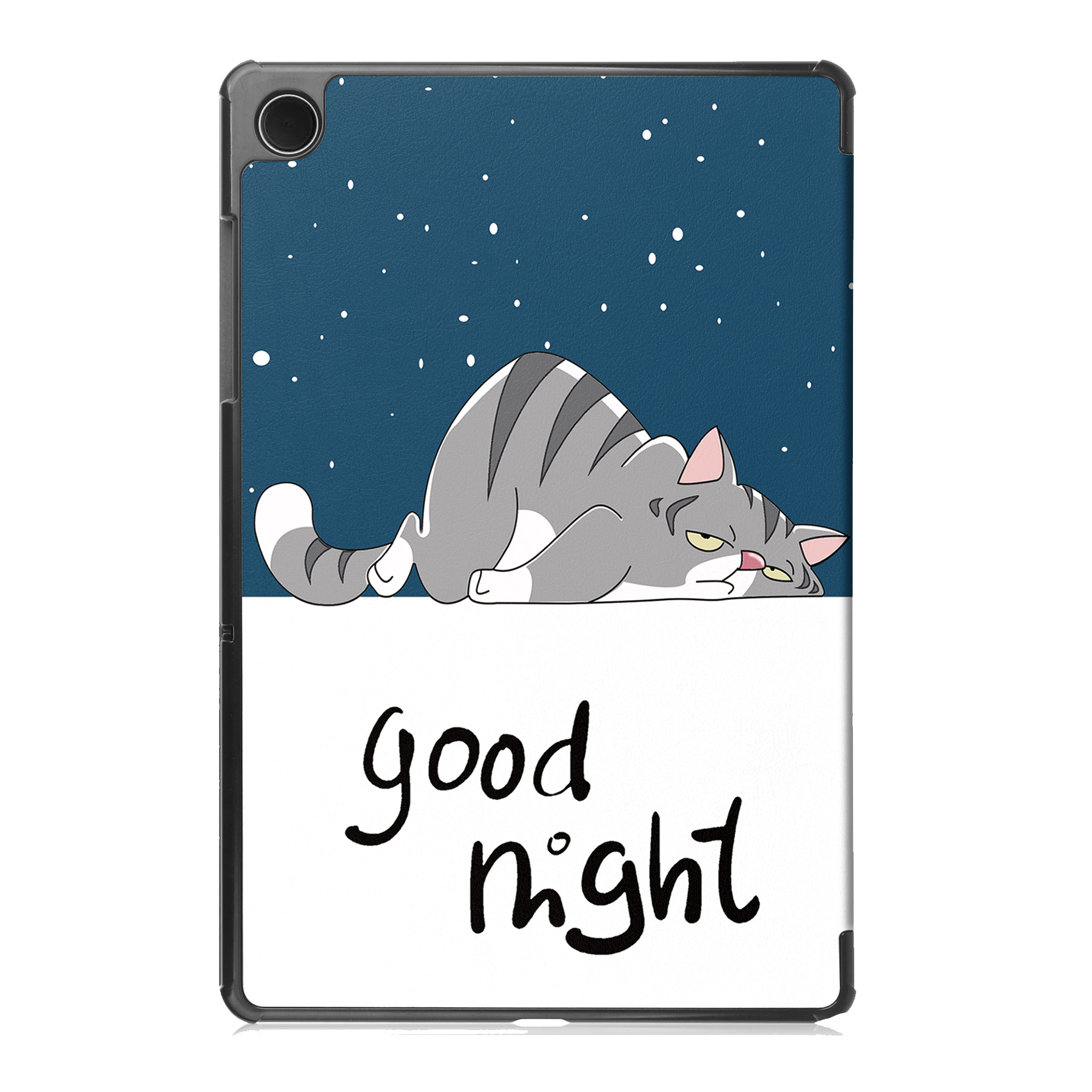 NoXx Hoesje Geschikt voor Samsung Galaxy Tab A9 Hoesje Case Hard Cover Hoes Book Case - Kat