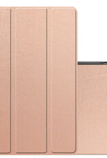 NoXx Hoesje Geschikt voor Samsung Galaxy Tab A9 Hoesje Case Hard Cover Hoes Book Case - Rosé goud