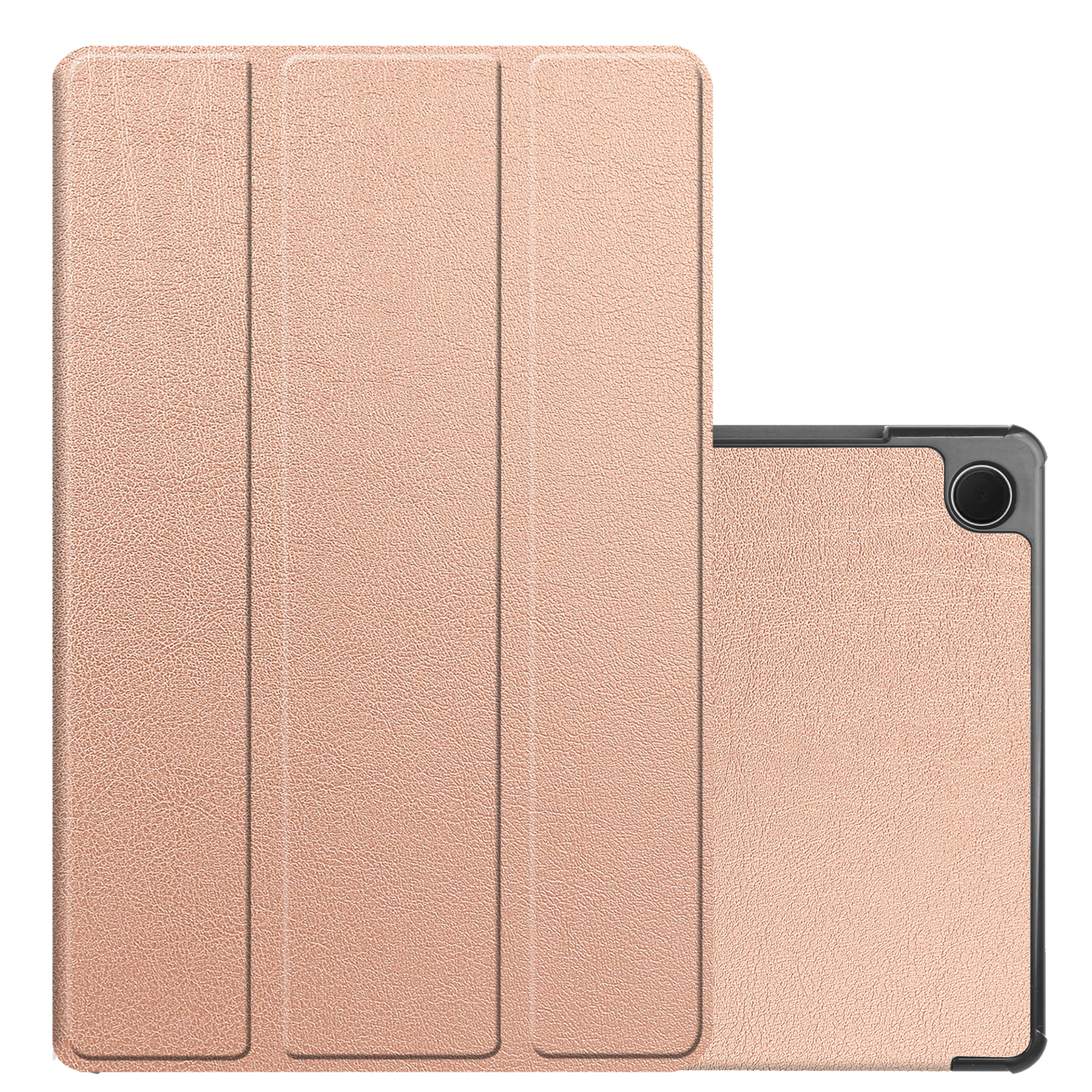 NoXx Hoesje Geschikt voor Samsung Galaxy Tab A9 Hoesje Case Hard Cover Hoes Book Case - Rosé goud