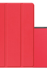 NoXx Hoesje Geschikt voor Samsung Galaxy Tab A9 Hoesje Case Hard Cover Hoes Book Case - Rood