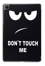 NoXx Hoesje Geschikt voor Samsung Galaxy Tab A9 Hoesje Case Hard Cover Hoes Book Case - Don't Touch Me