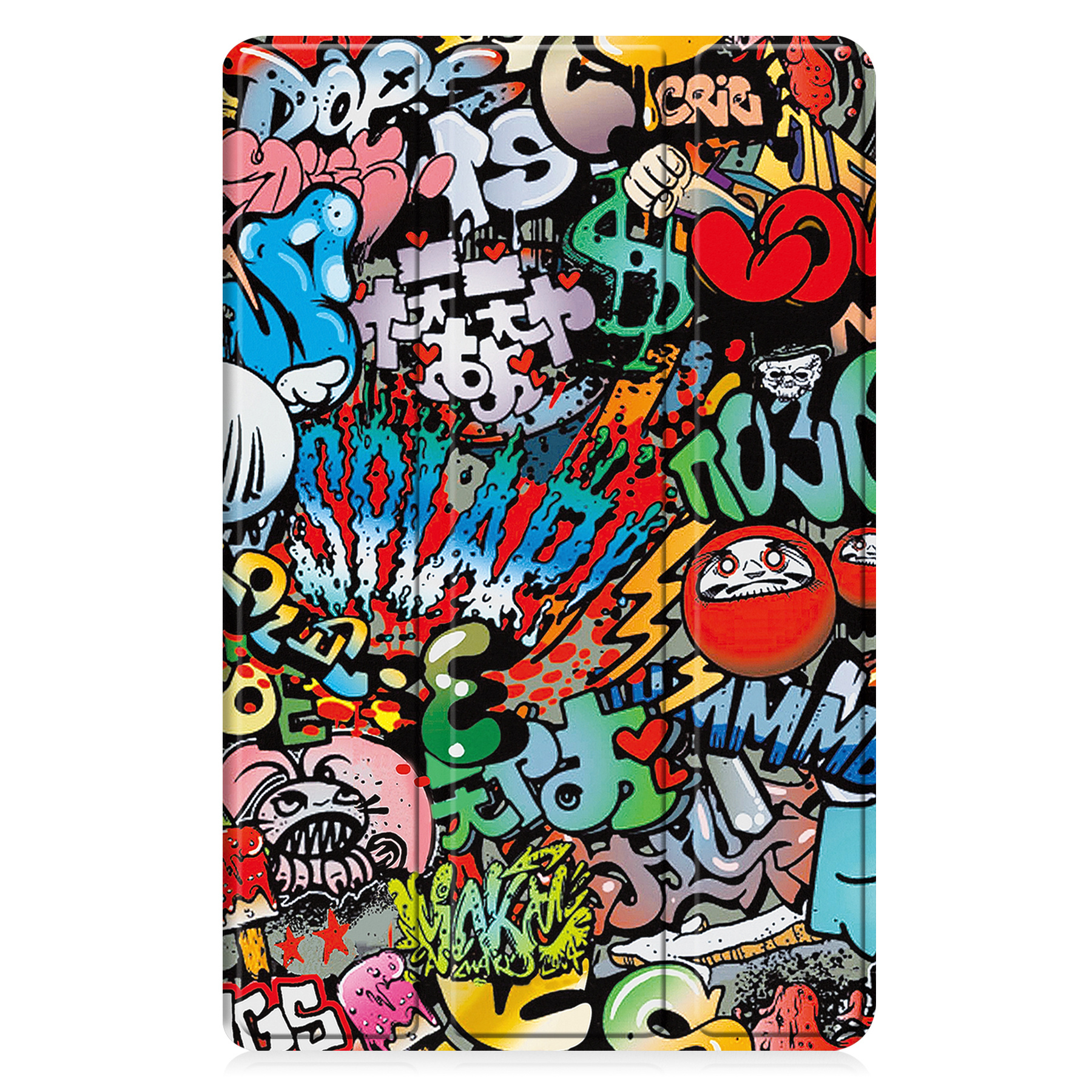 Nomfy Hoes Geschikt voor Samsung Galaxy Tab A9 Hoes Tri-fold Tablet Hoesje Case - Hoesje Geschikt voor Samsung Tab A9 Hoesje Hardcover Bookcase - Graffity