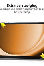 Nomfy Hoes Geschikt voor Samsung Galaxy Tab A9 Hoes Tri-fold Tablet Hoesje Case - Hoesje Geschikt voor Samsung Tab A9 Hoesje Hardcover Bookcase - Kat