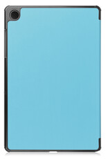 Nomfy Hoes Geschikt voor Samsung Galaxy Tab A9 Hoes Tri-fold Tablet Hoesje Case - Hoesje Geschikt voor Samsung Tab A9 Hoesje Hardcover Bookcase - Lichtblauw