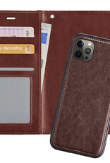 Nomfy Hoesje Geschikt voor iPhone 13 Pro Max Hoesje 2-in-1 Bookcase Hoes Case Uitneembaar - Hoes Geschikt voor iPhone 13 Pro Max Hoes Cover - Bruin