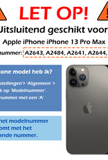 Nomfy Hoesje Geschikt voor iPhone 13 Pro Max Hoesje 2-in-1 Bookcase Hoes Case Uitneembaar - Hoes Geschikt voor iPhone 13 Pro Max Hoes Cover - Bruin