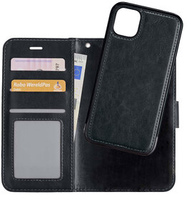 NoXx NoXx iPhone 13 Pro Max 2-in-1 Hoesje BookCase Uitneembaar - Zwart