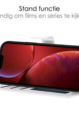 NoXx Hoes Geschikt voor iPhone 13 Pro Max Hoesje Bookcase Hoes 2-in-1 Uitneembaar Cover Hard Case - Wit