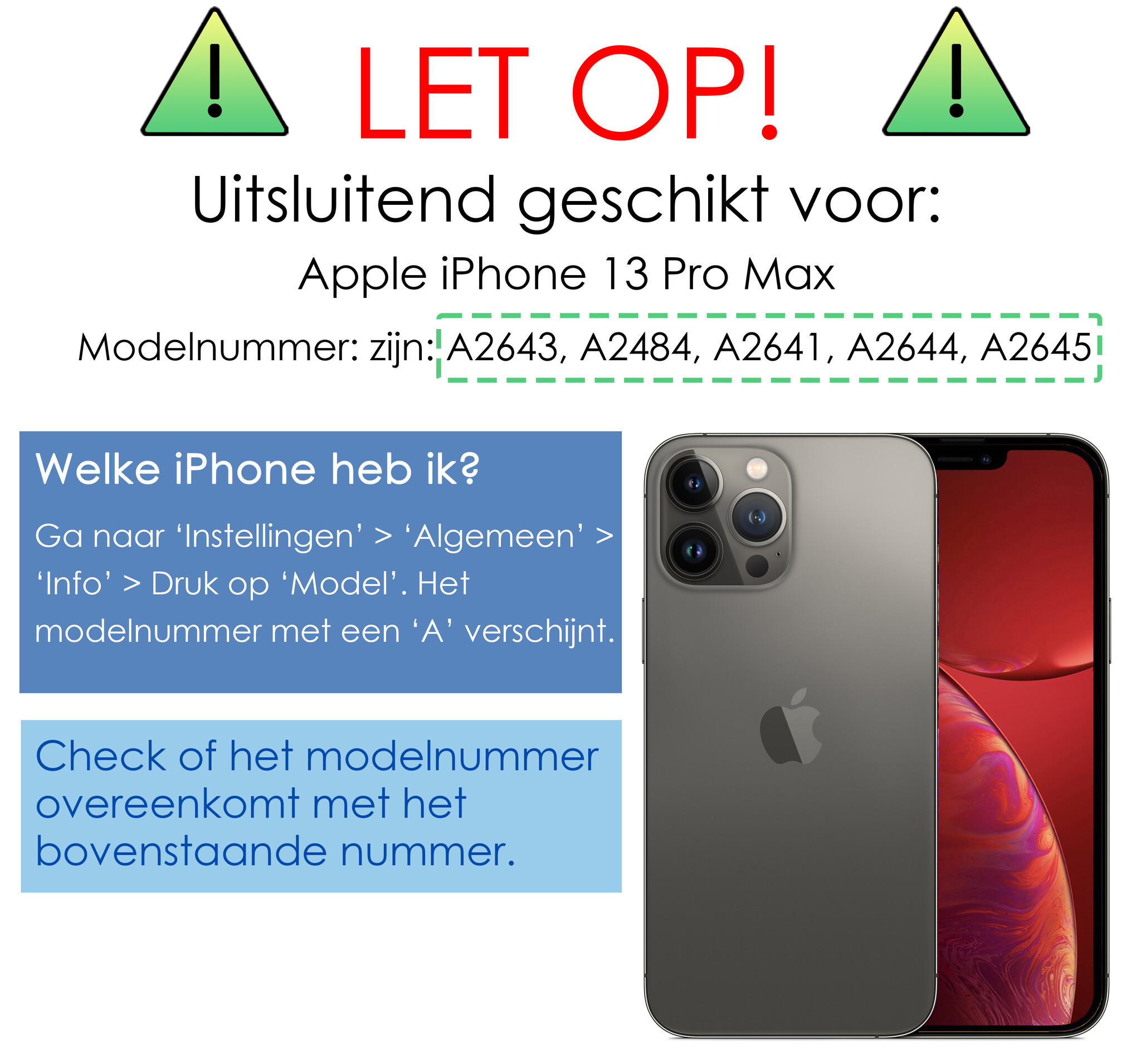 NoXx Hoes Geschikt voor iPhone 13 Pro Max Hoesje Bookcase Hoes 2-in-1 Uitneembaar Cover Hard Case - Bruin