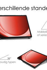 NoXx Hoesje Geschikt voor Samsung Galaxy Tab A9 Plus Hoesje Case Hard Cover Hoes Book Case - Bloesem