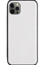 BASEY. Hoes Geschikt voor iPhone 13 Pro Max Hoesje Bookcase Hoes 2-in-1 Cover - Hoesje Geschikt voor iPhone 13 Pro Max Hoes 2-in-1 Hoesje Case - Wit