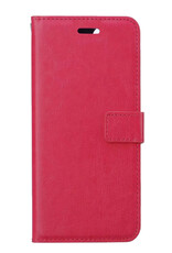 BASEY. Hoes Geschikt voor iPhone 13 Pro Max Hoesje Bookcase Hoes 2-in-1 Cover - Hoesje Geschikt voor iPhone 13 Pro Max Hoes 2-in-1 Hoesje Case - Donkerroze