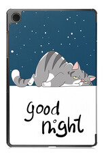 NoXx Hoesje Geschikt voor Samsung Galaxy Tab A9 Plus Hoesje Case Hard Cover Hoes Book Case - Kat