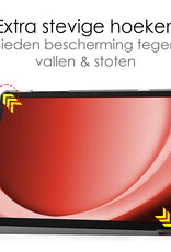 NoXx Hoesje Geschikt voor Samsung Galaxy Tab A9 Plus Hoesje Case Hard Cover Hoes Book Case - Paars