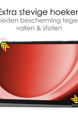 NoXx Hoesje Geschikt voor Samsung Galaxy Tab A9 Plus Hoesje Case Hard Cover Hoes Book Case - Rosé goud