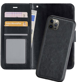 Nomfy Nomfy iPhone 13 Pro 2-in-1 Hoesje BookCase Uitneembaar - Zwart