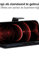 Nomfy Hoesje Geschikt voor iPhone 13 Pro Hoesje 2-in-1 Bookcase Hoes Case Uitneembaar - Hoes Geschikt voor iPhone 13 Pro Hoes Cover - Zwart